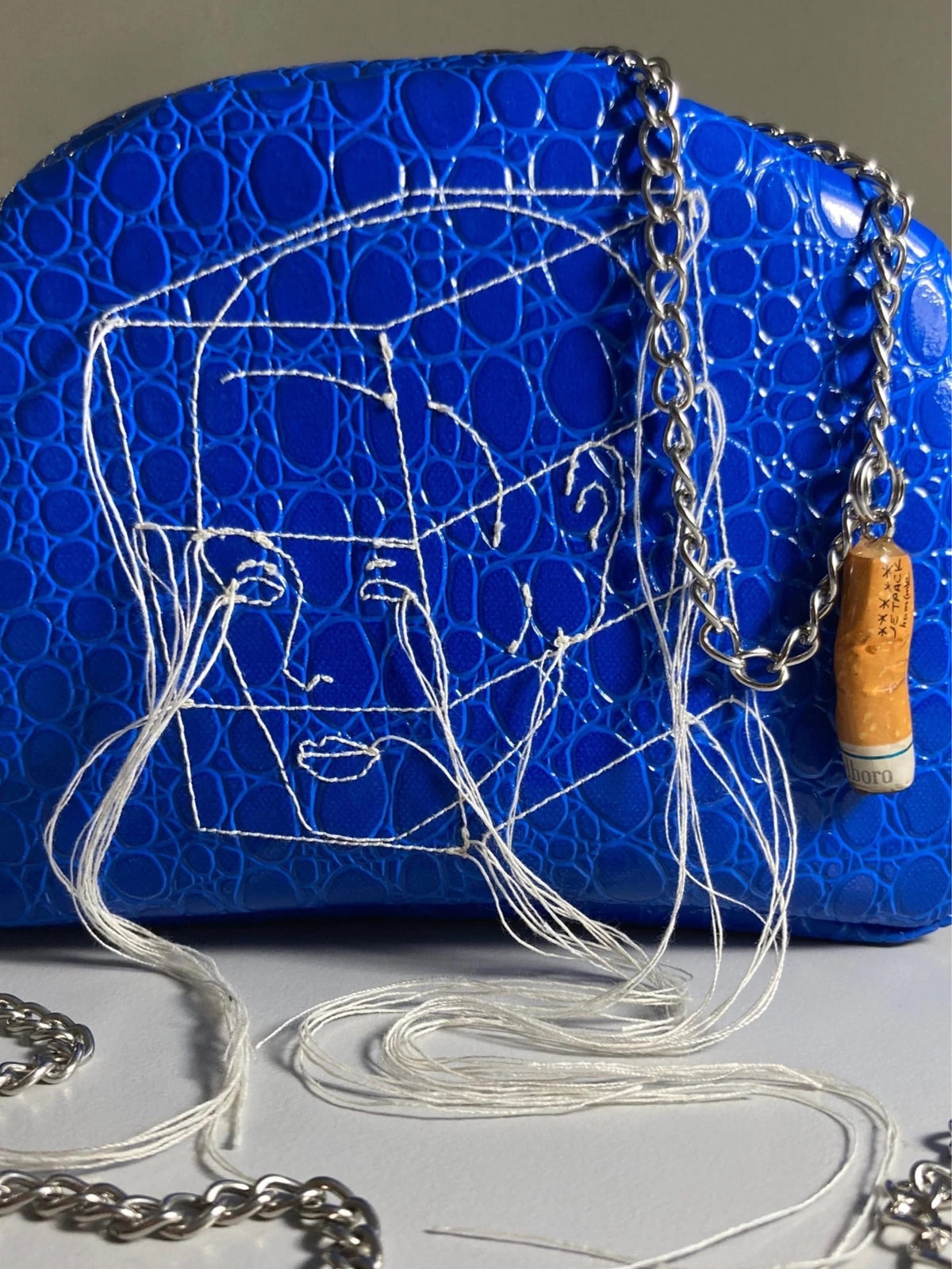 Embroidered Mini Bag Blue-Jetpack Hom(m)e-APOC STORE