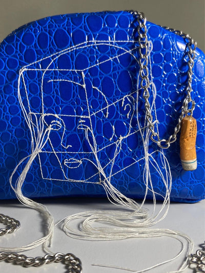 Embroidered Mini Bag Blue-Jetpack Hom(m)e-APOC STORE