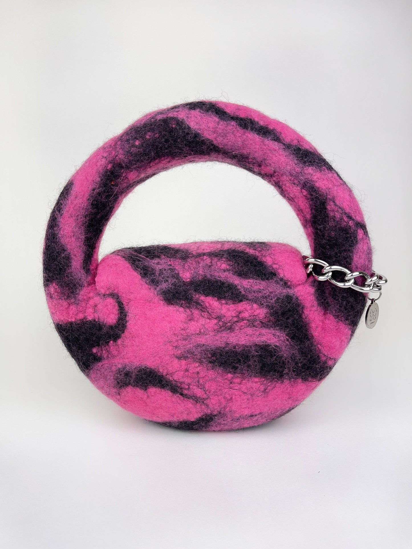 1 of 1 Mini Round Bag - Fuschia / Black-Carboot-APOC STORE