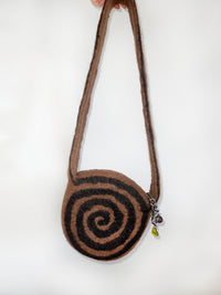 1 of 1 Crossbody Swirl Bag - Choc / Black-Carboot-APOC STORE