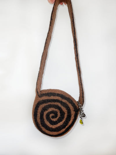 1 of 1 Crossbody Swirl Bag - Choc / Black-Carboot-APOC STORE