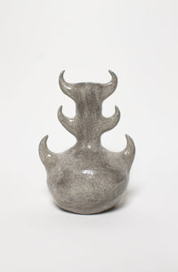 Grey glossy vase six horns,-Cléo SJölander-APOC STORE