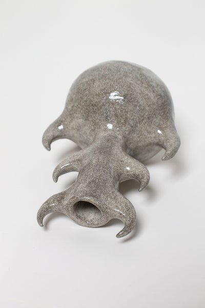 Grey glossy vase six horns,-Cléo SJölander-APOC STORE
