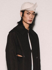 TWISTED CAP (IVORY)-SHEK LEUNG-APOC STORE