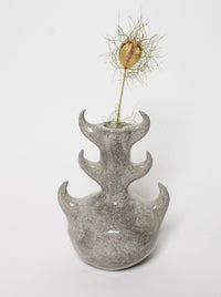 Grey glossy vase six horns,-Cléo SJölander-APOC STORE