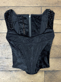 Studded Velvet Corset-Ella Roberts-APOC STORE