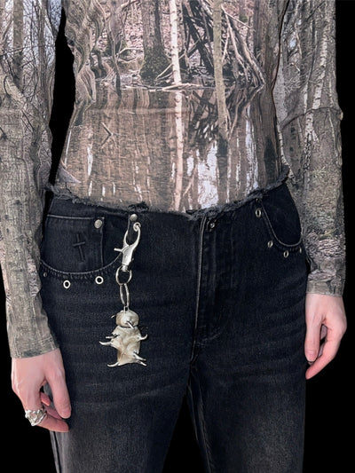 White pill case keychain-CASPER DIY-APOC STORE