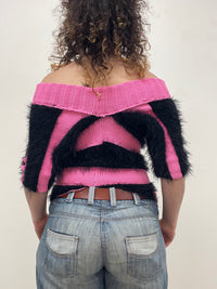 Belly-button Knit Top-Scar Kennedy-APOC STORE