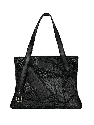 Upcycled knitted tote bag-Raquel de Carvalho-APOC STORE