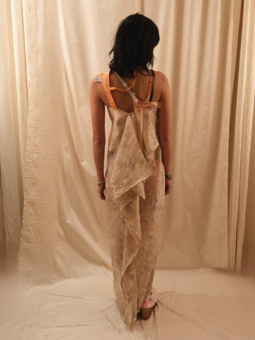 Bra-Straps Floral Sheer Dress-Polyhedron-APOC STORE