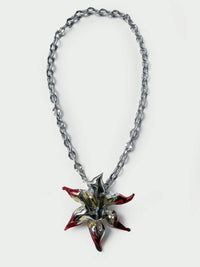 KA’AGUY_111 Glass Silver Necklace-Pia Glassworks-APOC STORE