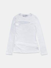 Asymmetric Cut Out T-shirt Longsleeve-René Scheibenbauer-APOC STORE