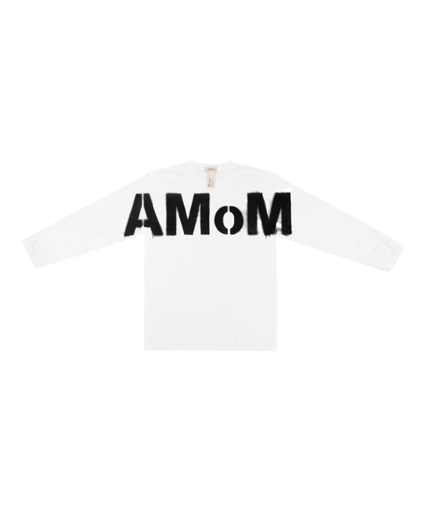 AMOM LARGE LOGO T-SHIRTS WHITE-EGNARTS-APOC STORE