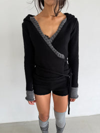 Cardigan “Embrace” Black-V4K-APOC STORE