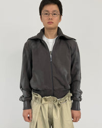 SPRAYED TRACK ZIP-UP CHARCOAL-EGNARTS-APOC STORE