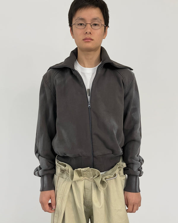 SPRAYED TRACK ZIP-UP CHARCOAL-EGNARTS-APOC STORE