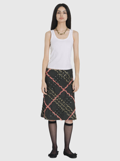 Skirt Midi with Emroidery-Nensi Avetisian-APOC STORE