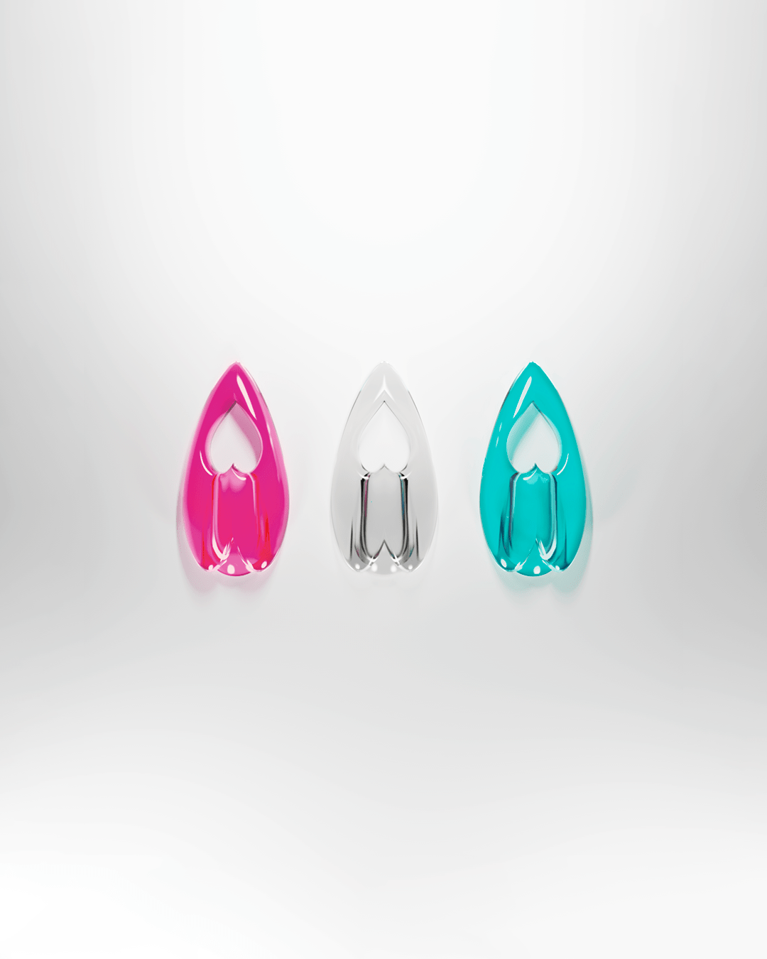 Love Nails Pink Set of 14-Texto Dallas-APOC STORE