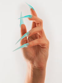 Petal Nails Blue Set of 14-Texto Dallas-APOC STORE