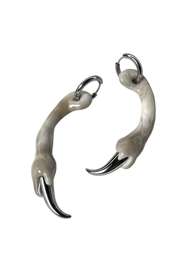 Bone earrings with spikes-CASPER DIY-APOC STORE