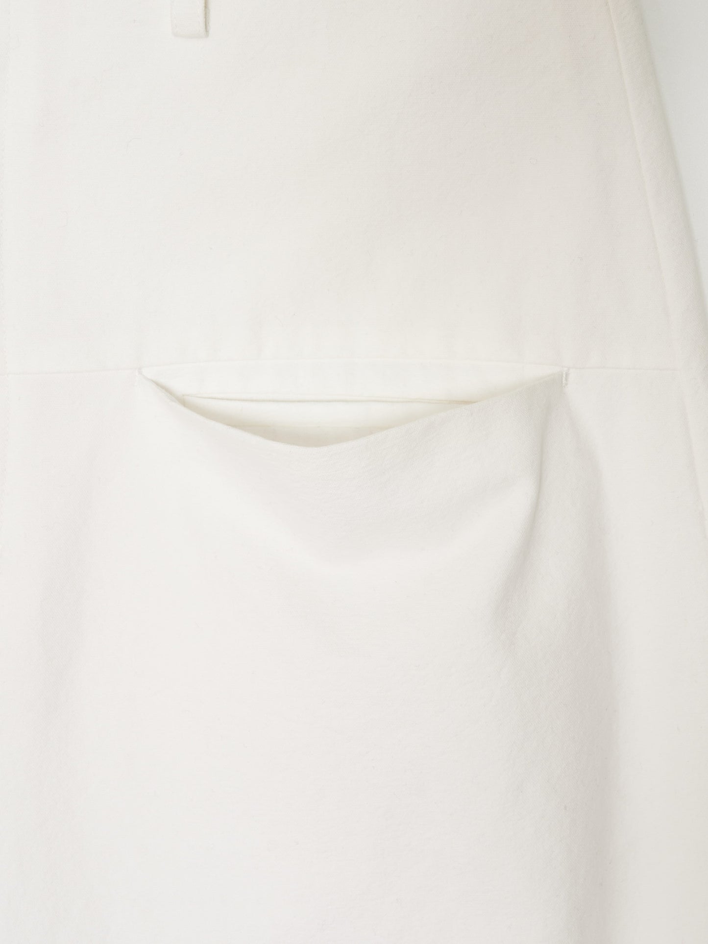 Cotton Wide Shorts 001 _White-Taekh-APOC STORE