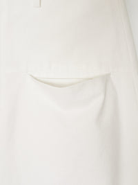 Cotton Wide Shorts 001 _White-Taekh-APOC STORE