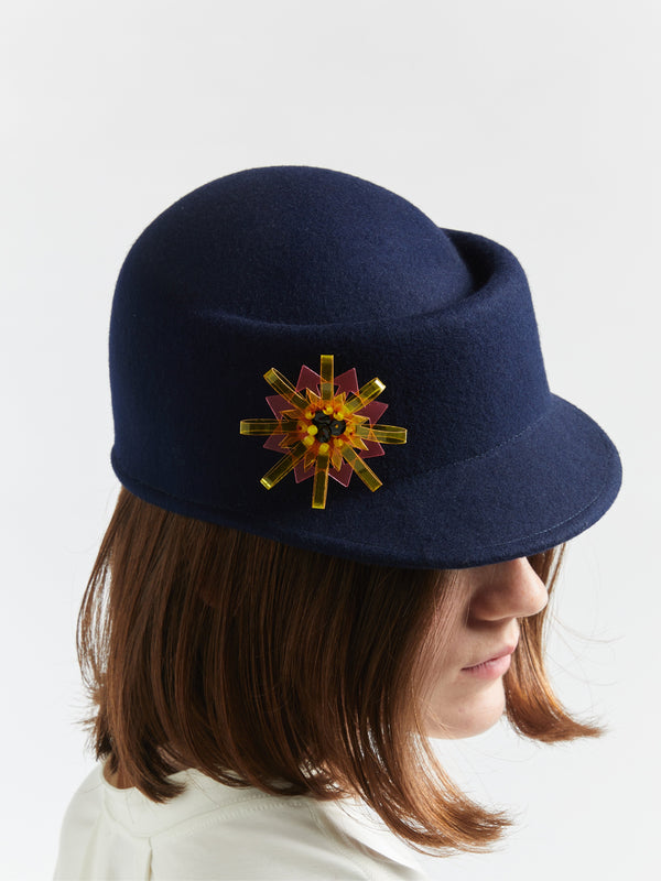 chöke felt hat in navy-chöke-APOC STORE