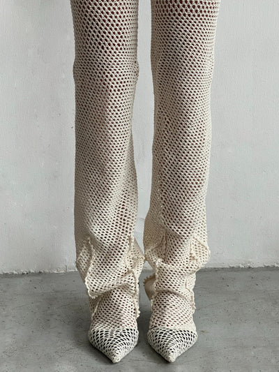 Crochet Stockings with relief lines-Nastyamasha-APOC STORE
