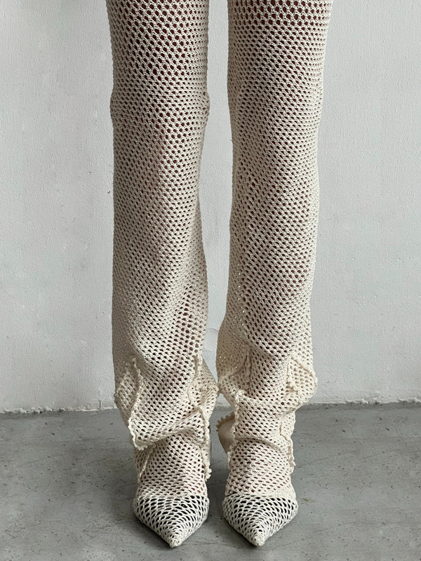 Crochet Stockings with relief lines-Nastyamasha-APOC STORE