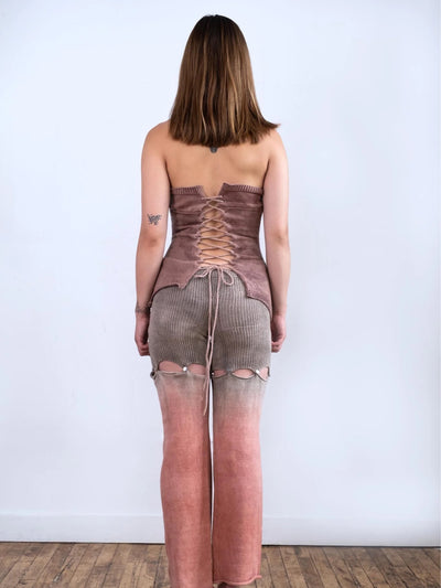 Silk Cocoon Ink Painting Corset-GRACE GUI-APOC STORE