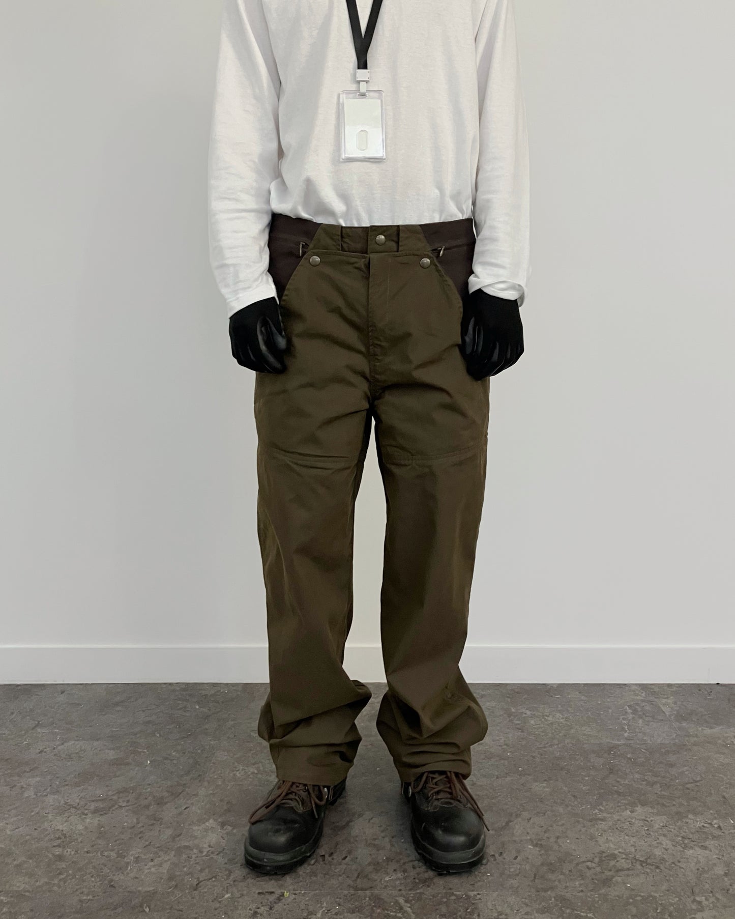 UTILITY ORGANZA POCKET PANTS BROWN-EGNARTS-APOC STORE