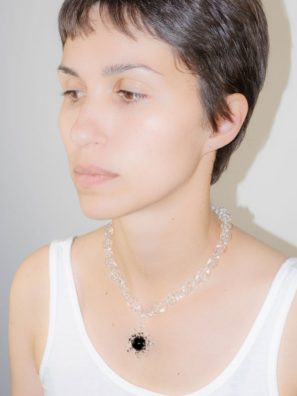 Amulet Necklace Black-Clara Schweers-APOC STORE