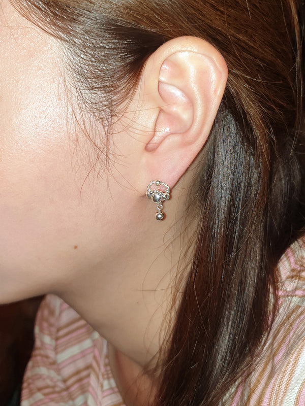 Magic Orb of Fairy Breath Earrings - Silver-Jaekim-APOC STORE