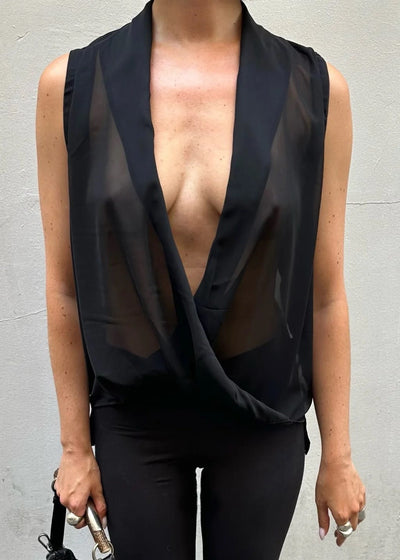 Samantha Cowl Neck Top-PAIDEN-APOC STORE
