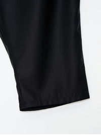 Wide Draped Back Pocket Pants 001 _ Black-Taekh-APOC STORE