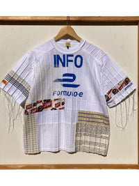 Pin-tuck Patchwork Shirts (White)-Jetpack Hom(m)e-APOC STORE