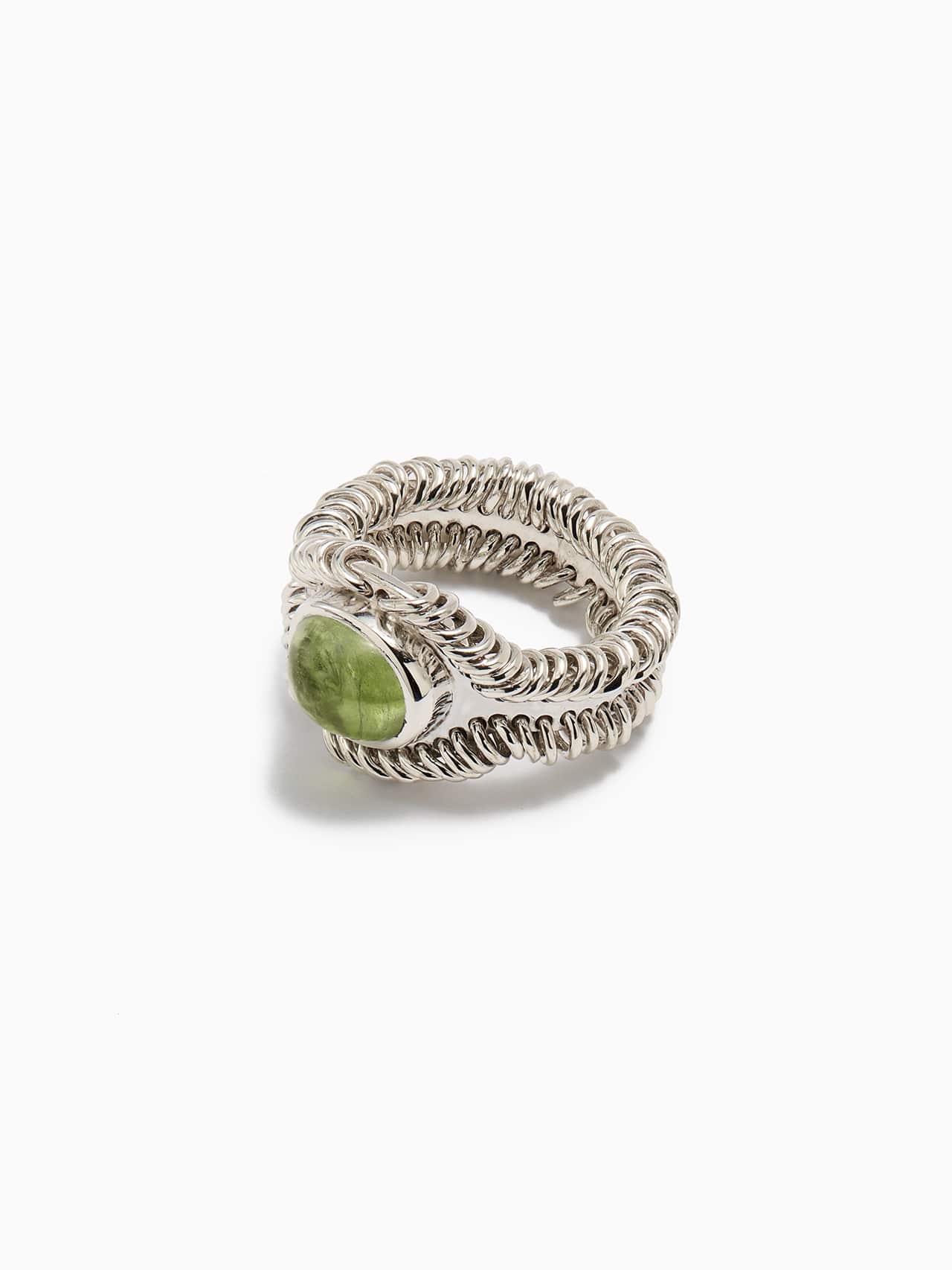 Barnacle Ring Small - Peridot-Zohra Rahman-APOC STORE