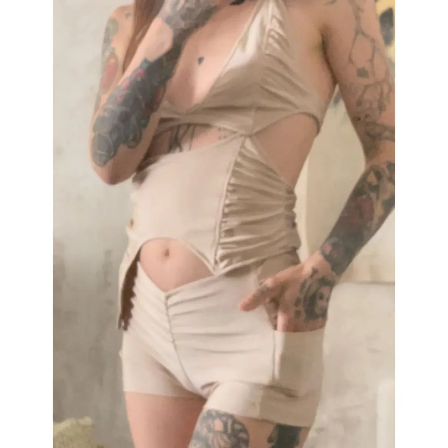 husk shorts-Snake Divine-APOC STORE