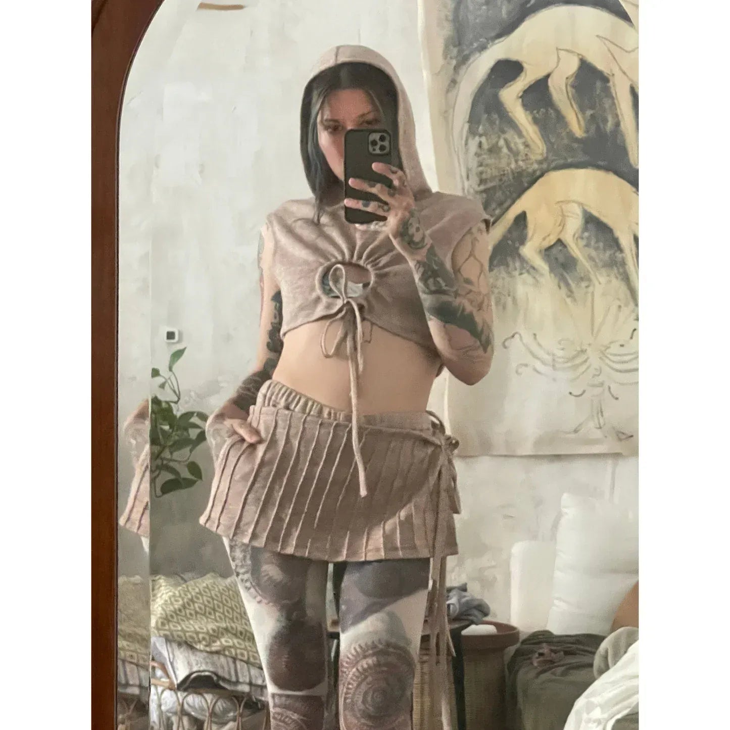 heap shorts/skirt set-Snake Divine-APOC STORE
