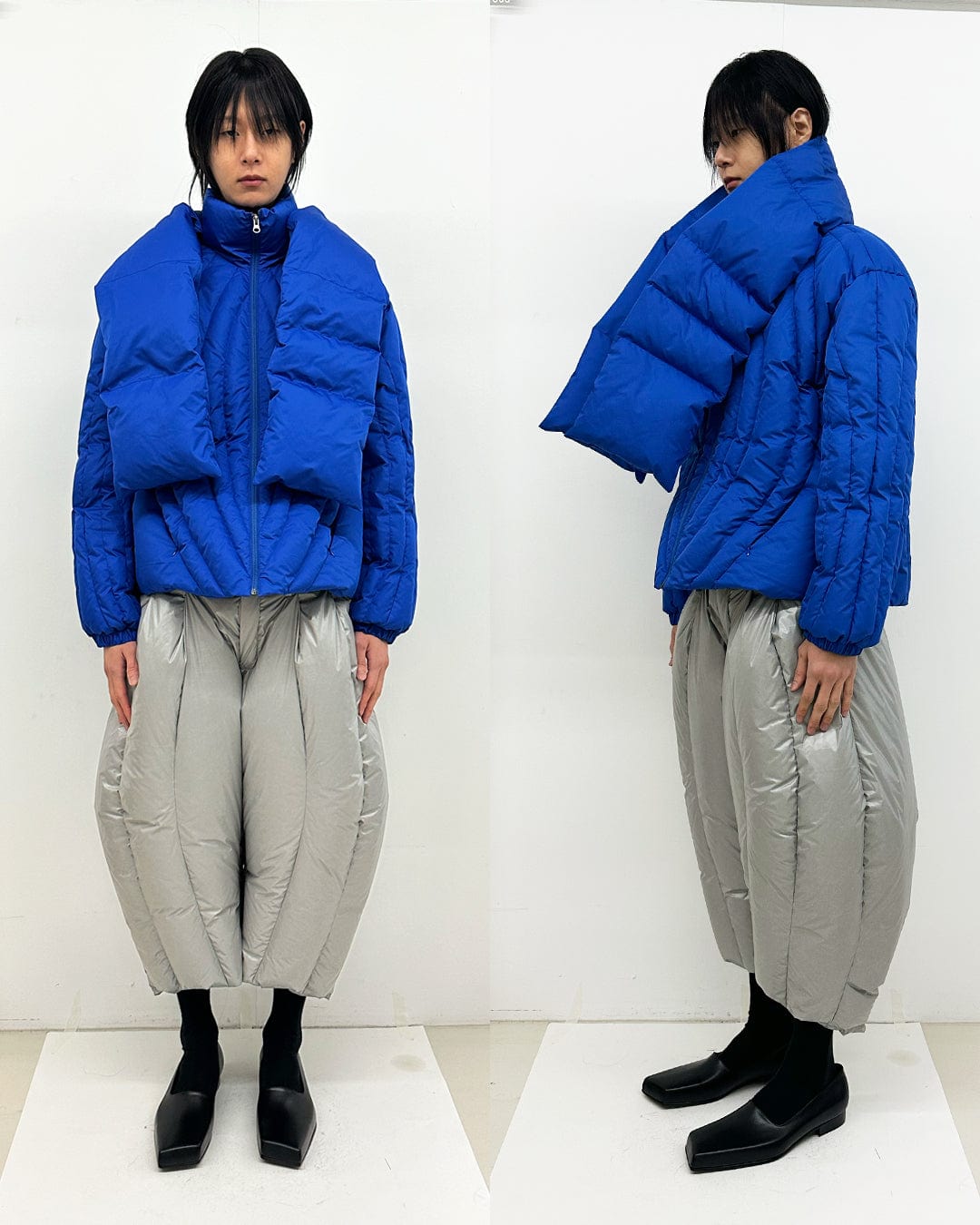 black slashed loafers-Sung Ju-APOC STORE