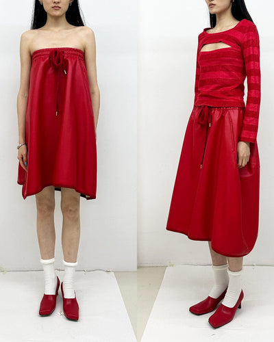 Red slashed heels-Sung Ju-APOC STORE