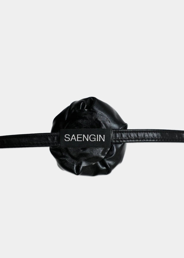 ROSE CORSAGE STRAP - BLACK-SAENGIN STUDIOS-APOC STORE