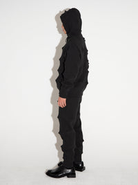 Spiked Jogger Trousers Black-Woojun Jang-APOC STORE