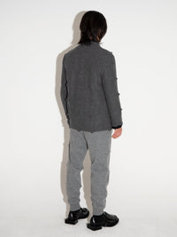 Spiked Jacket Grey-Woojun Jang-APOC STORE