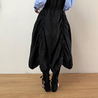 LACE RIBBON LEG WARMER BLACK-SAENGIN STUDIOS-APOC STORE