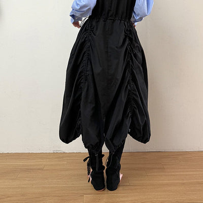 LACE RIBBON LEG WARMER BLACK-SAENGIN STUDIOS-APOC STORE