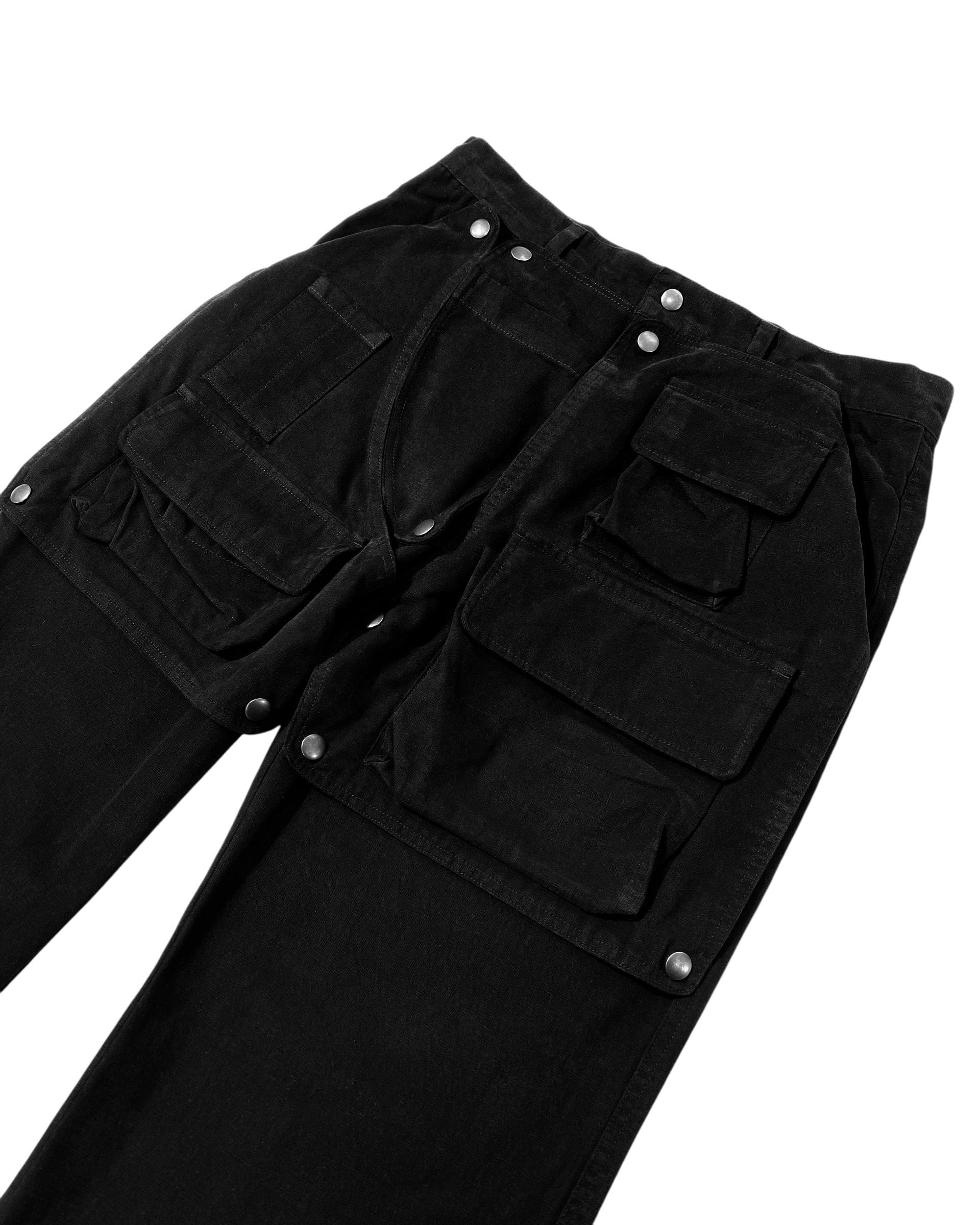 HIDDEN CARGO POCKET PANTS BLACK-EGNARTS-APOC STORE