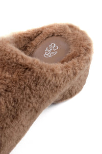 GO VACAY - Hedgehog Fluffy Slippers Brown-EMPTY BEHAVIOR-APOC STORE