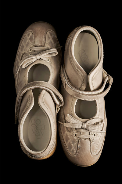 GO VACAY - Sports Mary Jane White-EMPTY BEHAVIOR-APOC STORE