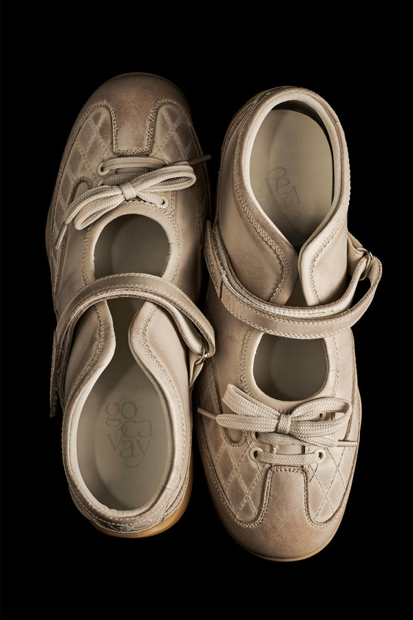 GO VACAY - Sports Mary Jane White-EMPTY BEHAVIOR-APOC STORE